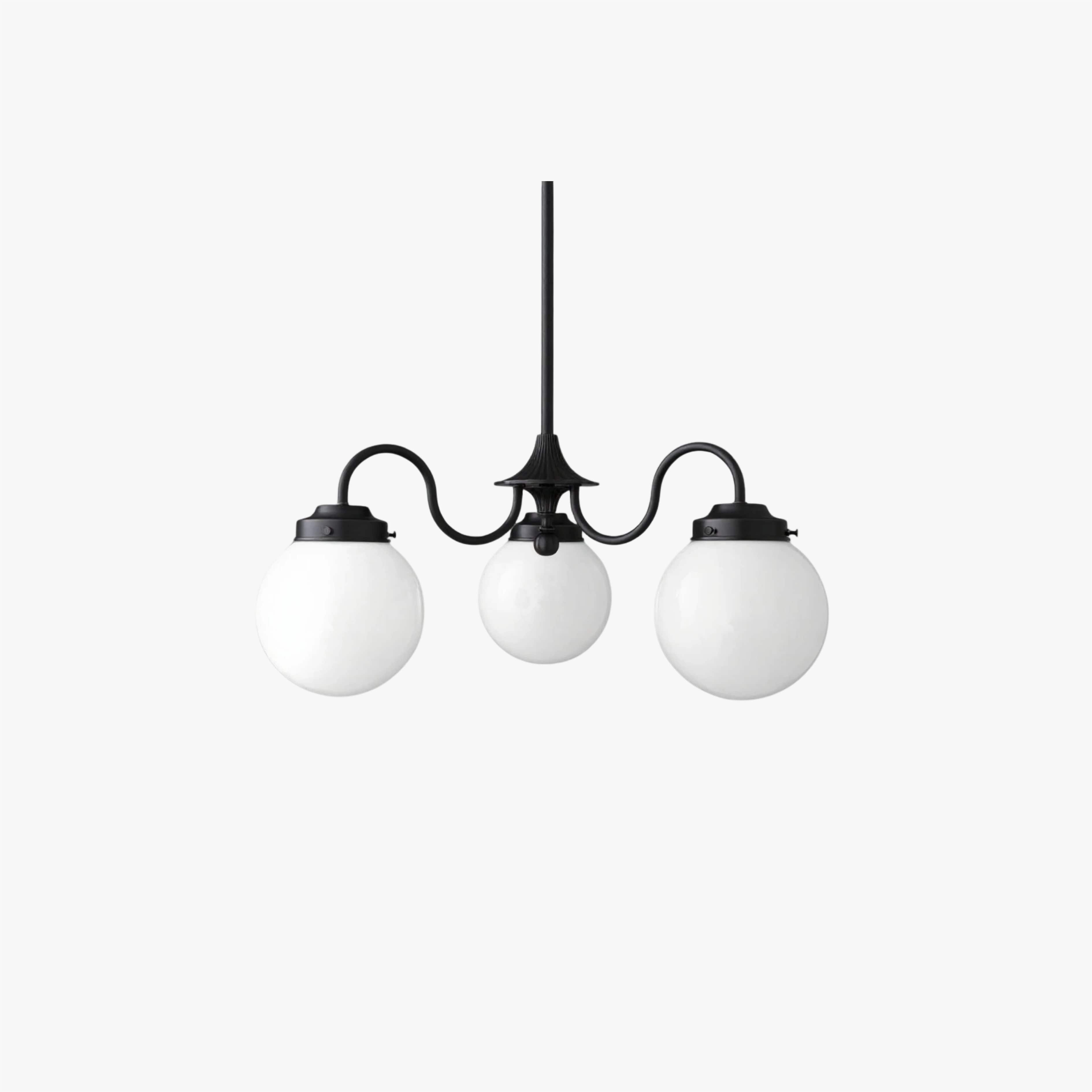 Pearl 3-Light Glass  Chandelier