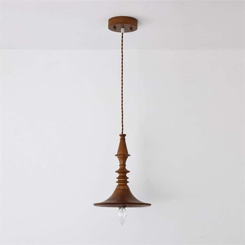 Iraeiel Vintage Minimalist Wooden Pendant Light - Letslighting