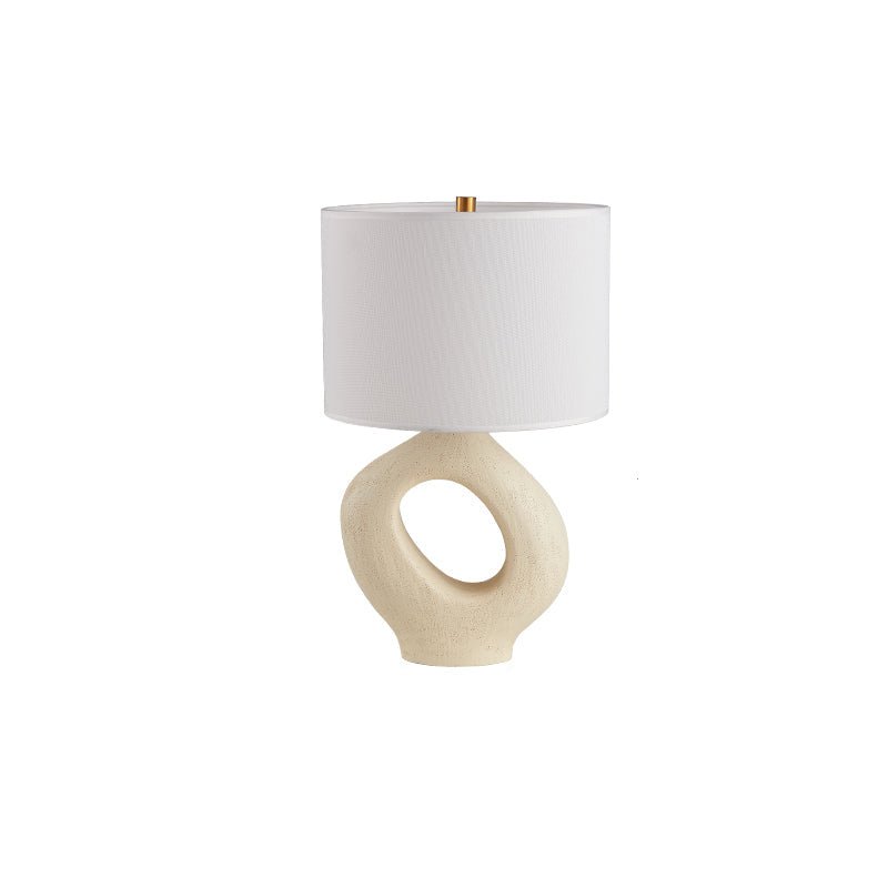 Lumestic Sculptural Resin Fabric Table Lamp - Letslighting