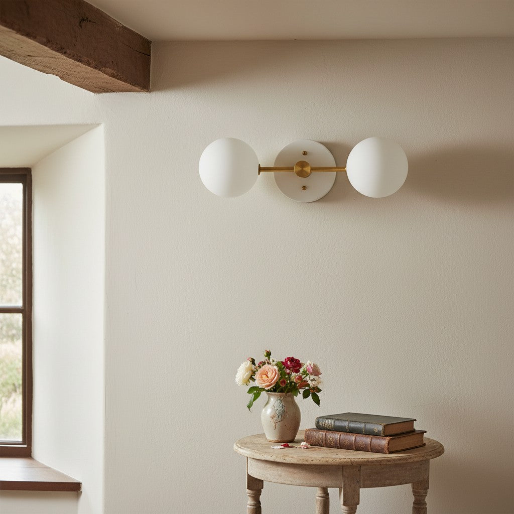 Pearl  Modern Brass Wall Sconce for Bathroom