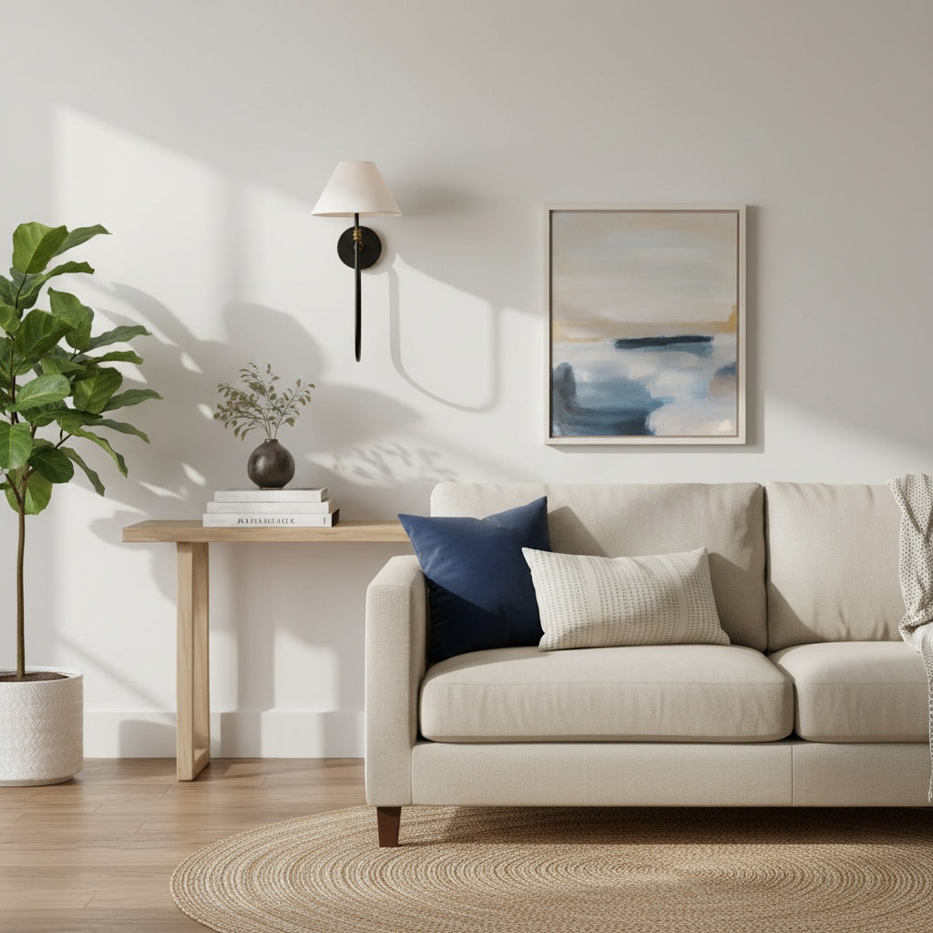 Verge Fabric 1 Head Wall Light