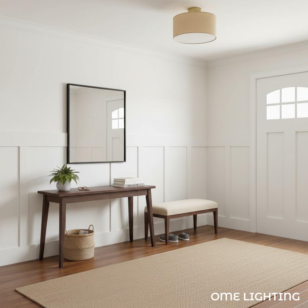 Rowan Ceiling Light Paper Brass