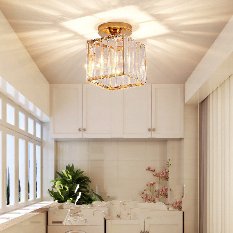 Arisha Modern /Crystal Flush Mount Ceiling Light, 3 Colors - Letslighting
