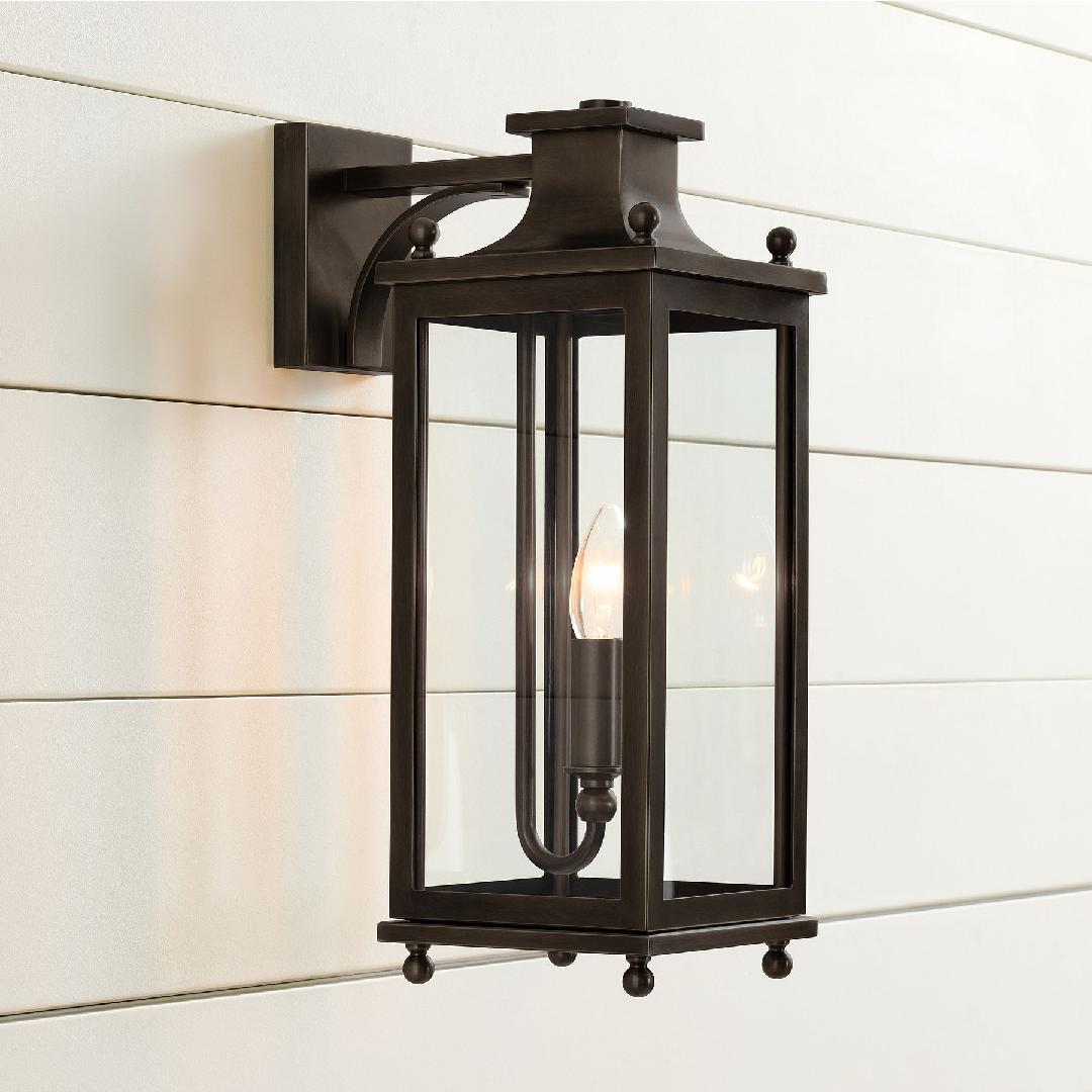 Guard  Wall Lamp  Brass Glass Outdoor