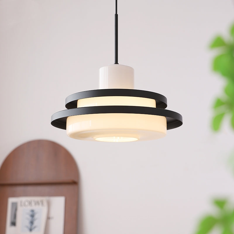 Valentina Middle Century Bauhaus Pendant Light Glass Dining Room Bedroom - Letslighting