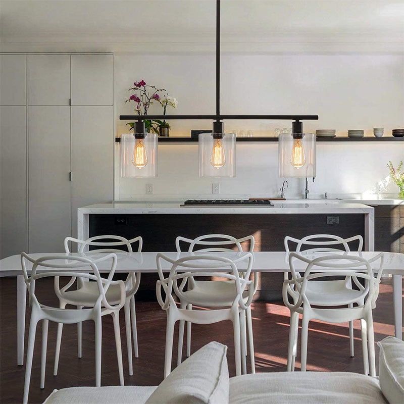 Arisha Industrial Minimalist LED Chandelier Kitchen Island - Letslighting