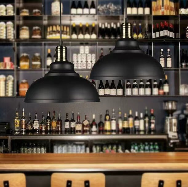 Arisha Pendant Light Dome Industrial Metal Copper - Letslighting