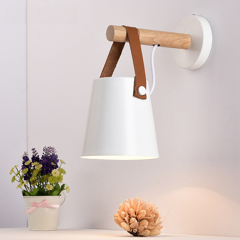 Muto Modern  Wood Indoor Wall Lamp Bedroom