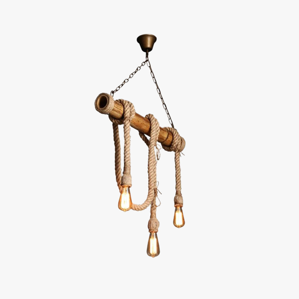 Epoch Vintage Retro Resin Pendant Light, flaxen
