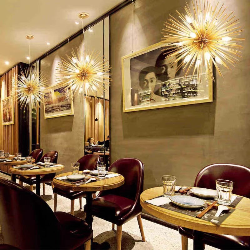 Arisha Modern LED Chandelier Metal Dining Living Room Bedroom