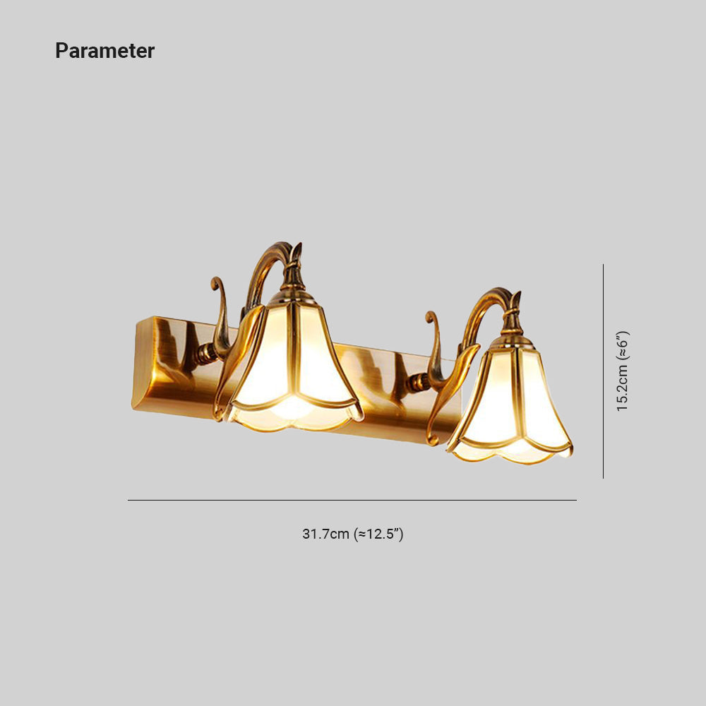 Ray Mirror Front Vanity Wall Lamp, 1/2/3 Heads