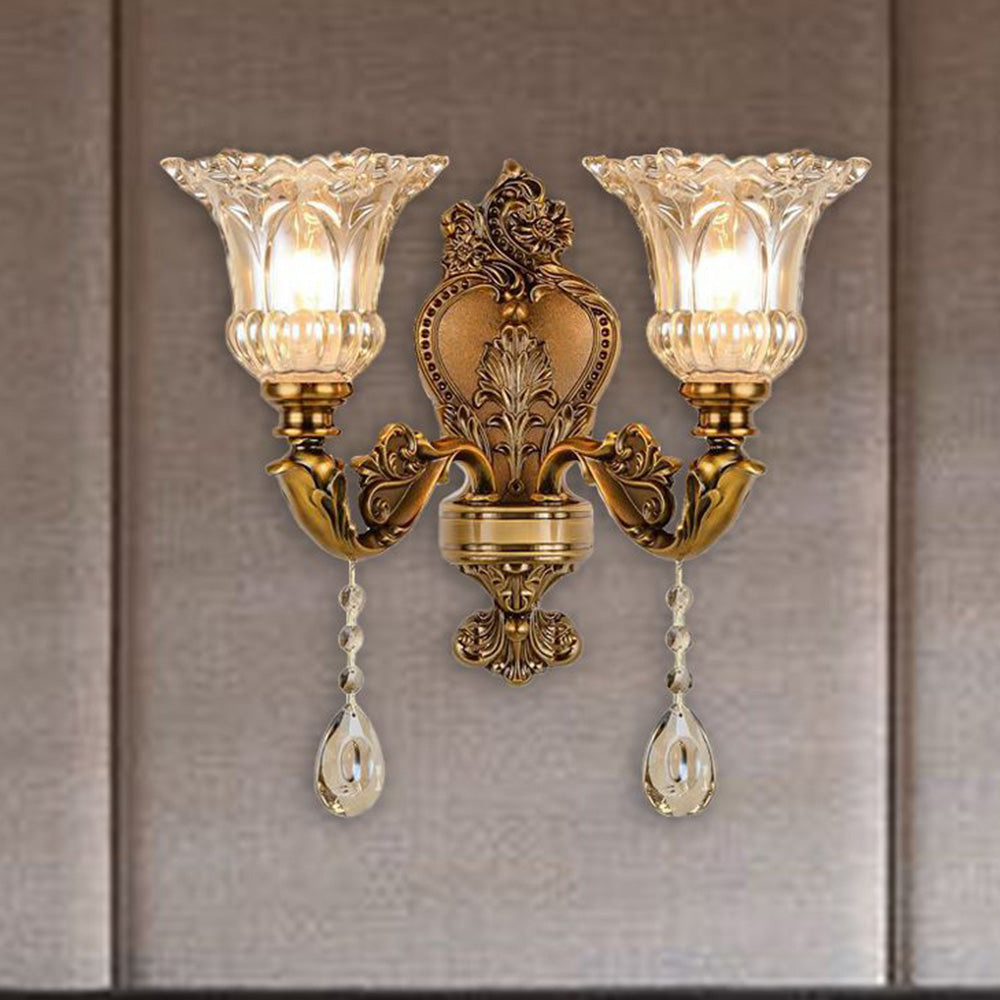 Ray Vintage Flor Metal Glass Wall lamp