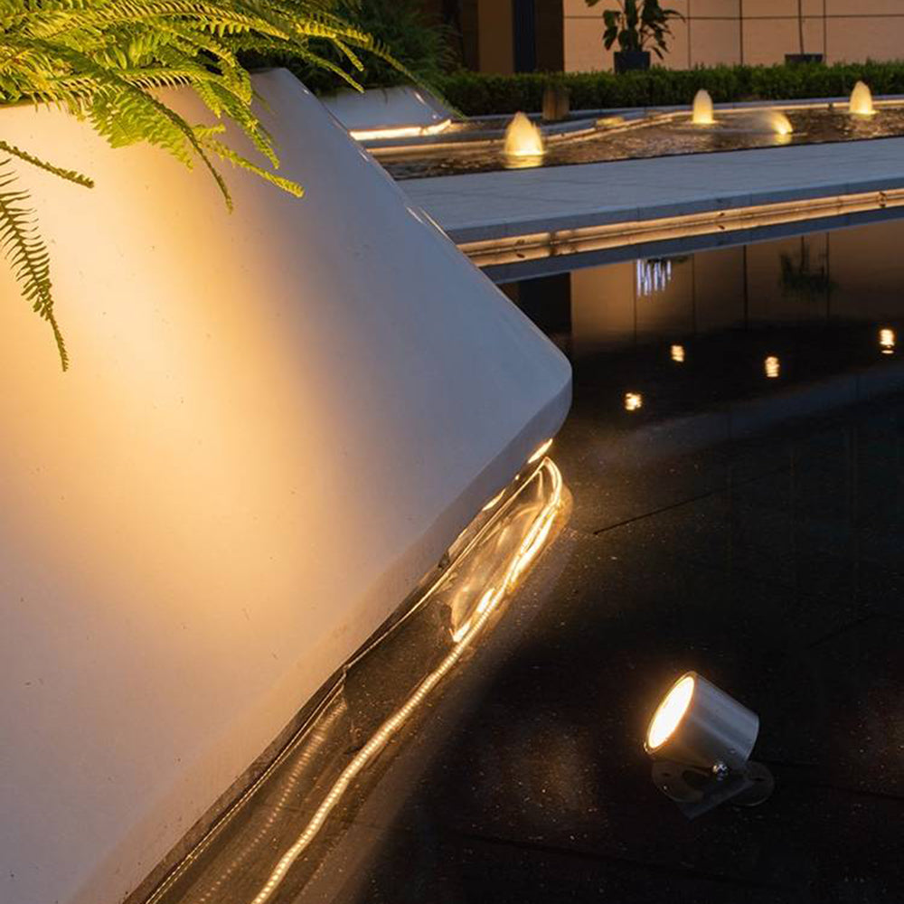 Ray Modern Cylindrical Outdoor Under Water Spotlight