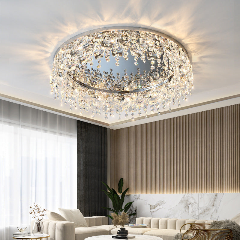 Kristy Modern Flush Mount Ceiling Light Light /Crystal Living Room - Letslighting