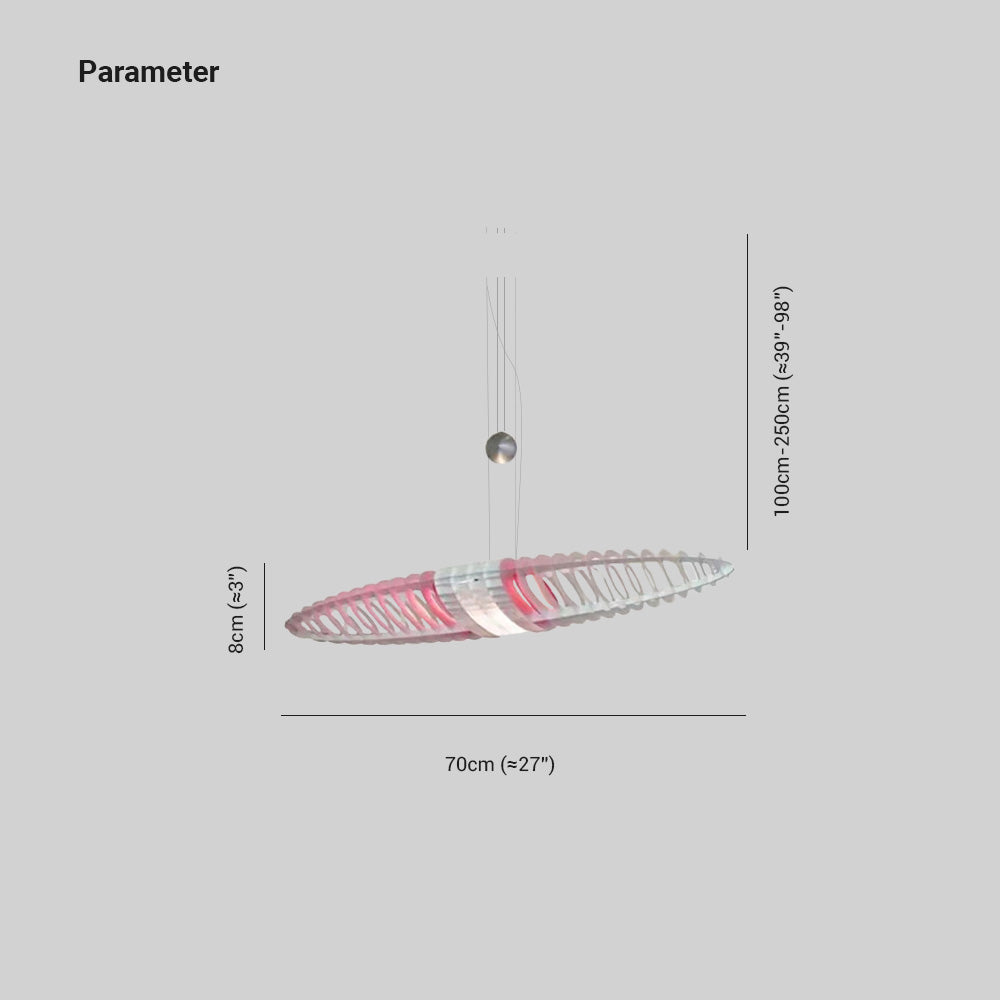 Arisha Modern Stainless Steel Pendant Light, 4 Color