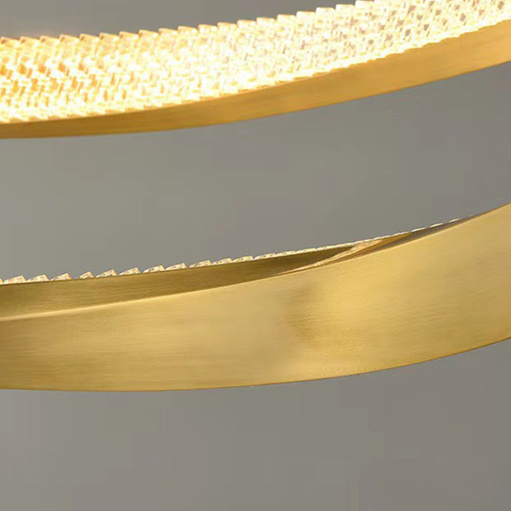 Kristy Pendant Light, Aluminium & Arcylic, 1/2 Rings, 2 Color - Letslighting