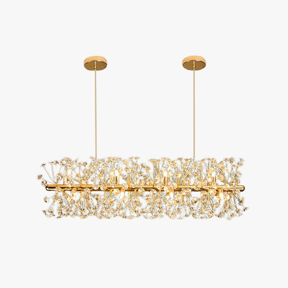Arisha Luxury Lineal Flower Chandelier Crystal - Letslighting