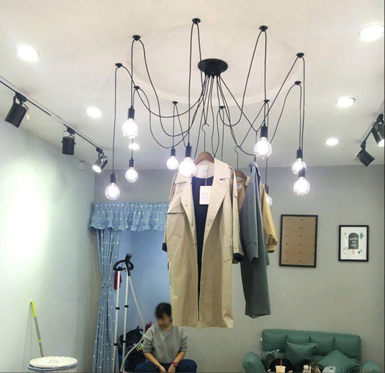 Lustra Chandelier Spider Cable Industrial - Letslighting