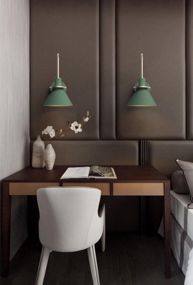 Lustra Wall Lamp Black Gold Minimalist - Letslighting