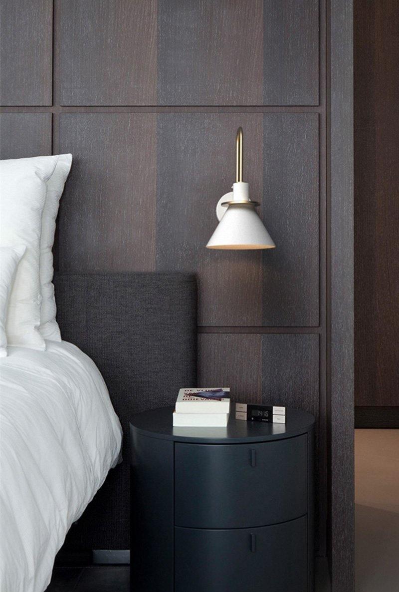 Lustra Wall Lamp Black Gold Minimalist - Letslighting