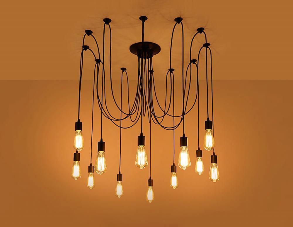 Lustra Chandelier Spider Cable Industrial - Letslighting