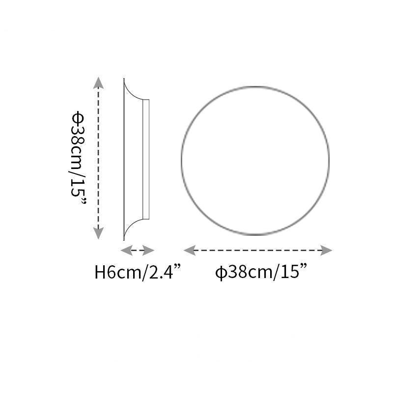 Megan Geometric Disc Wall Lamp - Letslighting
