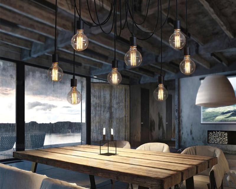 Lustra Chandelier Spider Cable Industrial - Letslighting
