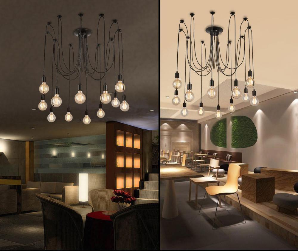 Lustra Chandelier Spider Cable Industrial - Letslighting