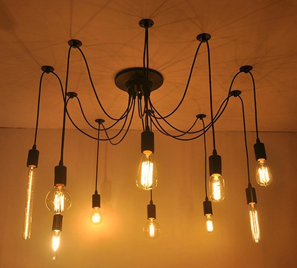 Lustra Chandelier Spider Cable Industrial - Letslighting
