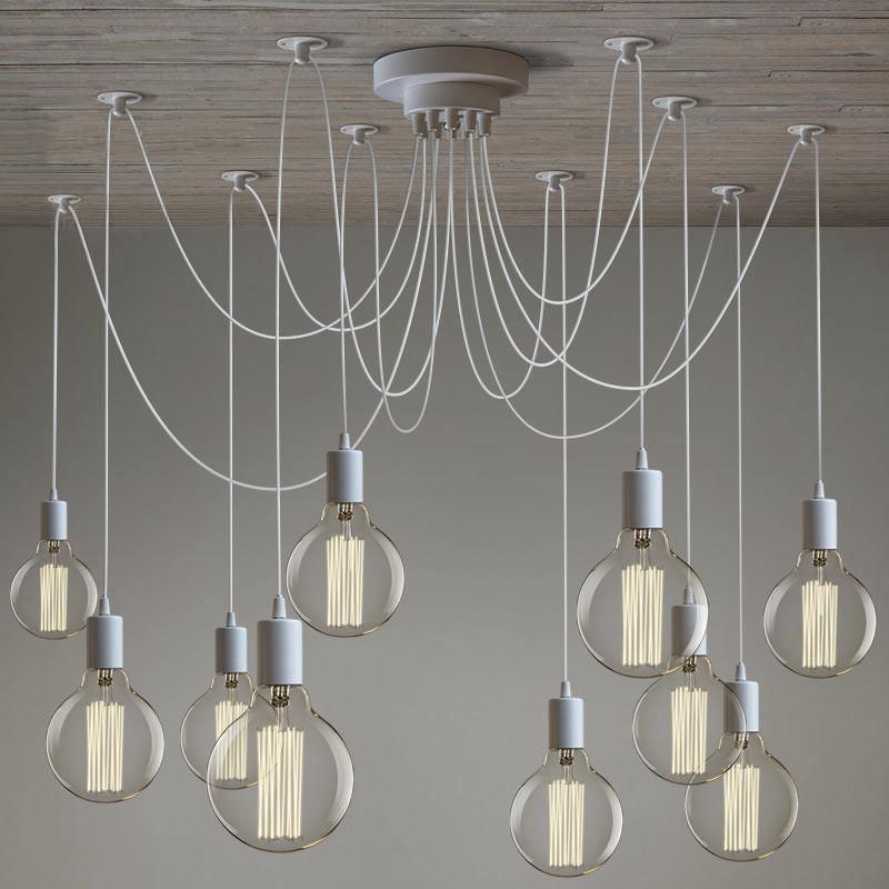 Lustra Chandelier Spider Cable Industrial - Letslighting