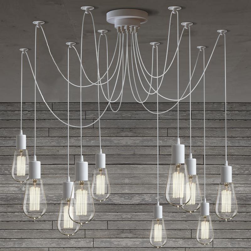 Lustra Chandelier Spider Cable Industrial - Letslighting