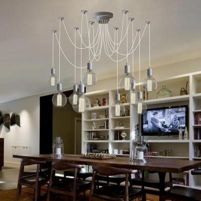 Lustra Chandelier Spider Cable Industrial - Letslighting