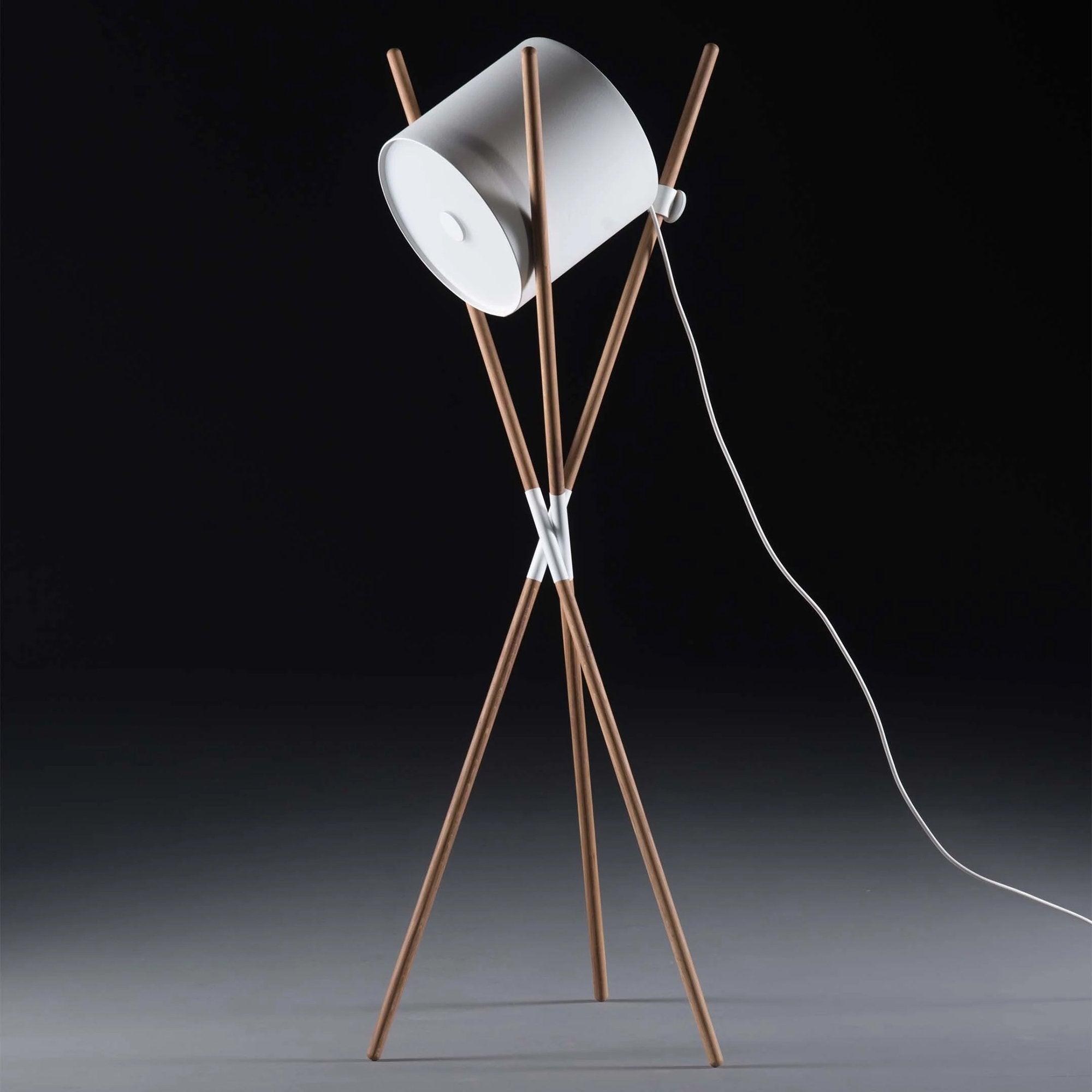 Colton Contemporary Wood Floor Lamp - Letslighting