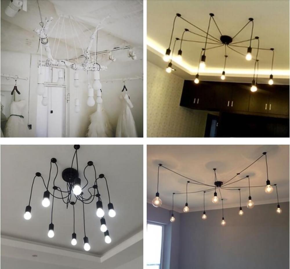 Lustra Chandelier Spider Cable Industrial - Letslighting