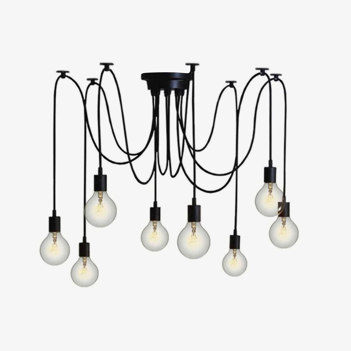 Lustra Chandelier Spider Cable Industrial - Letslighting