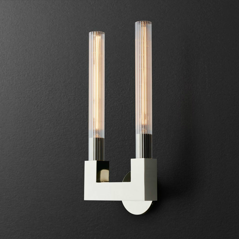 Arisha  Nordic Metal Glass Indoor Wall Lamp Restaurant Bedroom