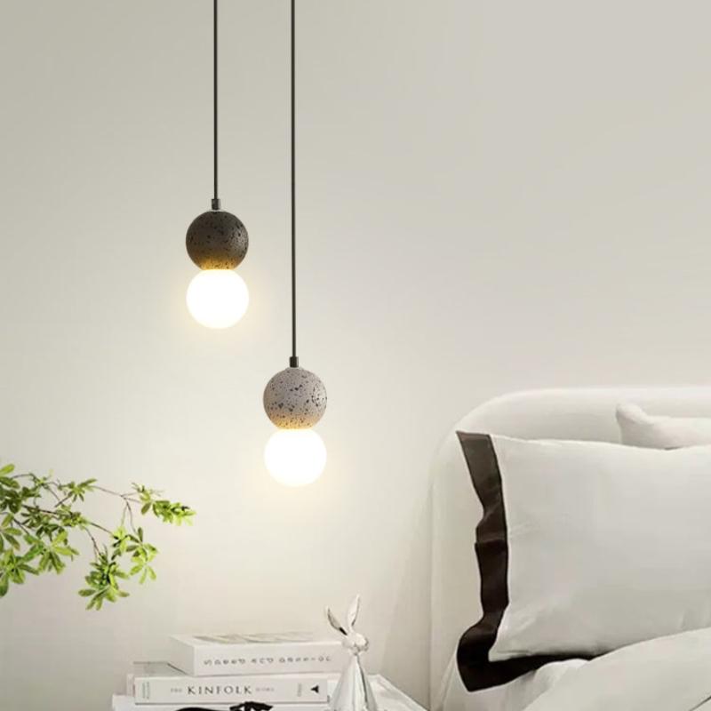 Valentina Single Globe Colorful Pendant Light, Dolomite, LED - Letslighting