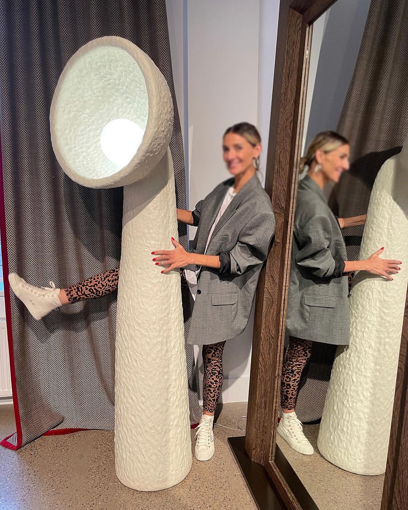 Ernionis Textured Ceramic Floor Lamp - Letslighting