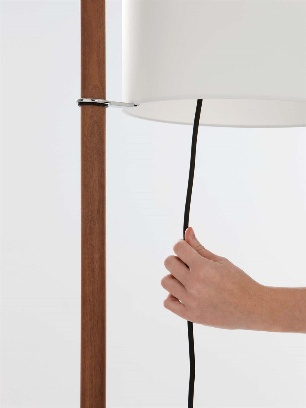 Torna Wood Fabric Floor Lamp - Letslighting