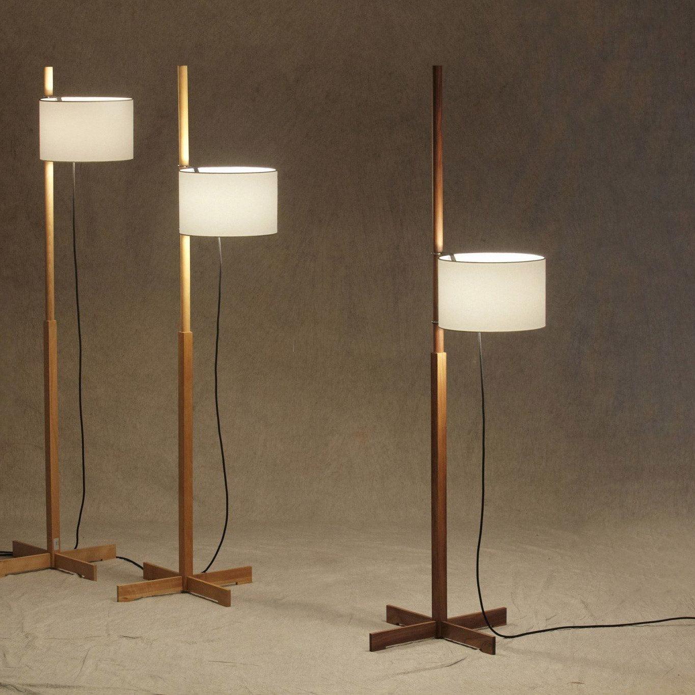 Torna Wood Fabric Floor Lamp - Letslighting