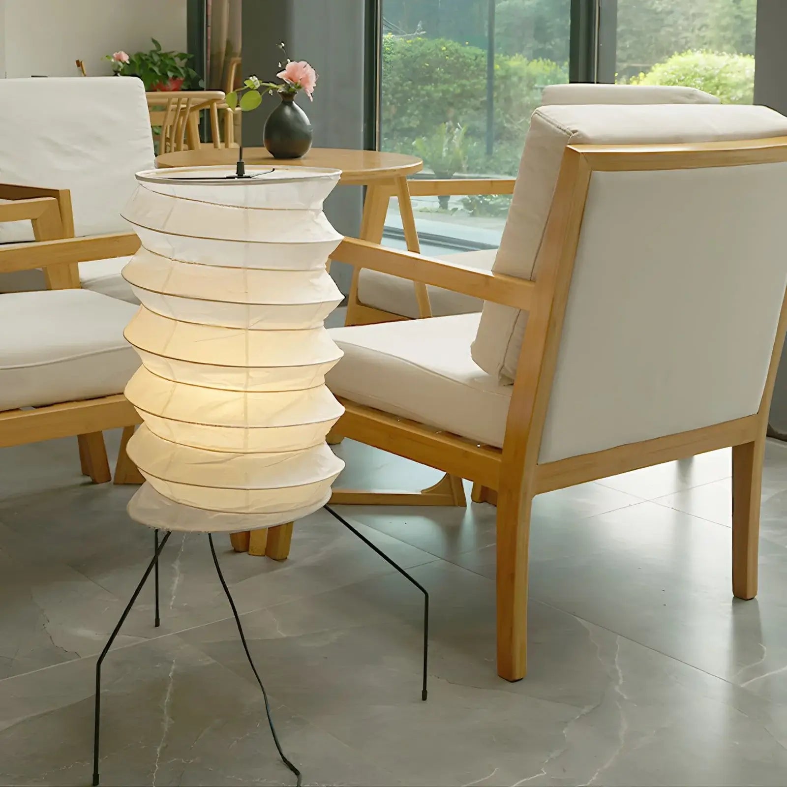 Diego Minimalist Rice Paper Floor Lamp - Letslighting