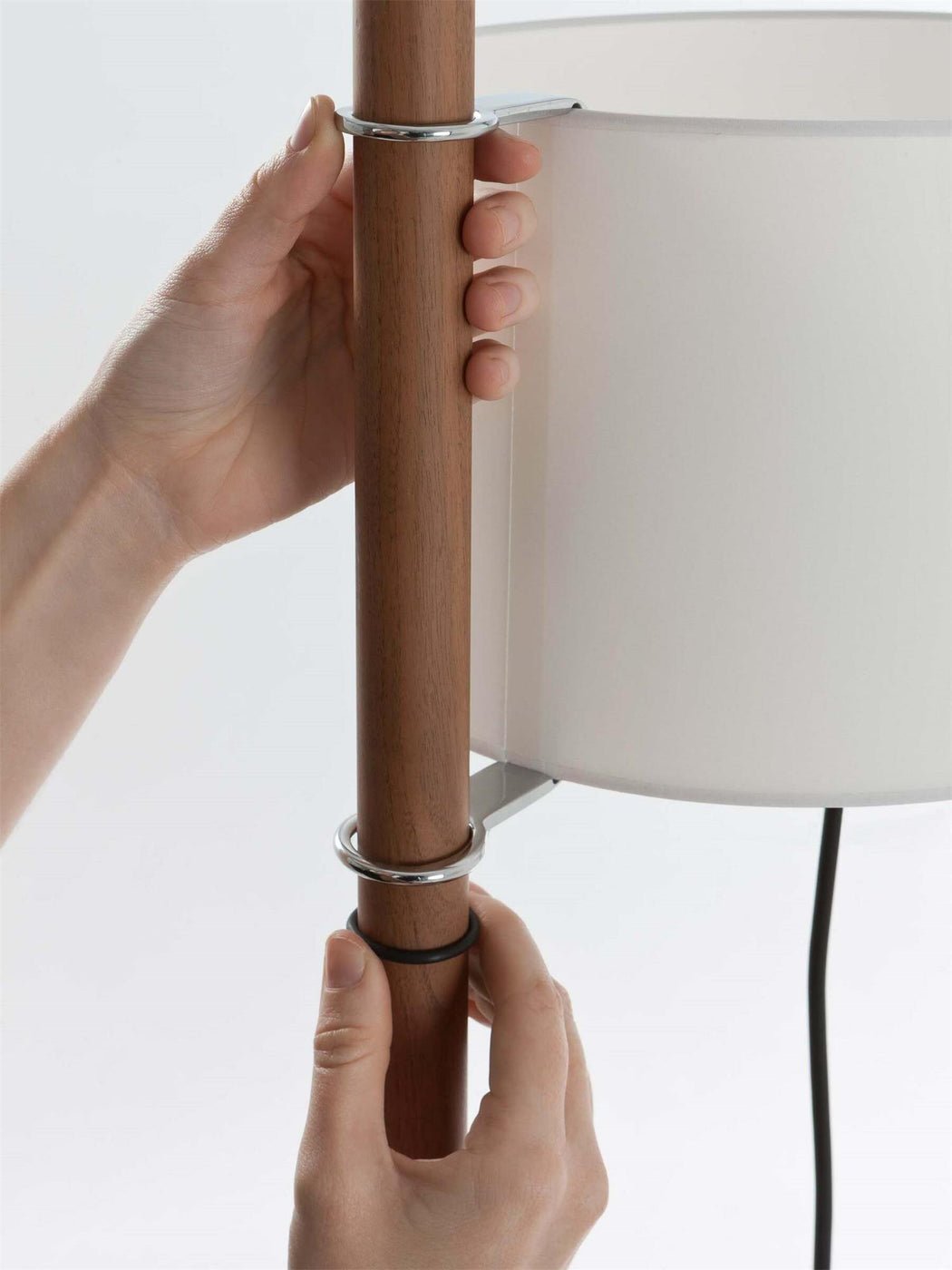 Torna Wood Fabric Floor Lamp - Letslighting