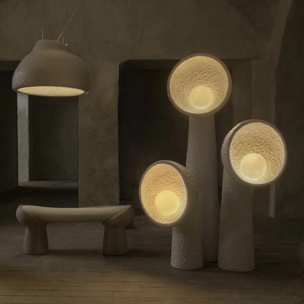 Ernionis Textured Ceramic Floor Lamp - Letslighting