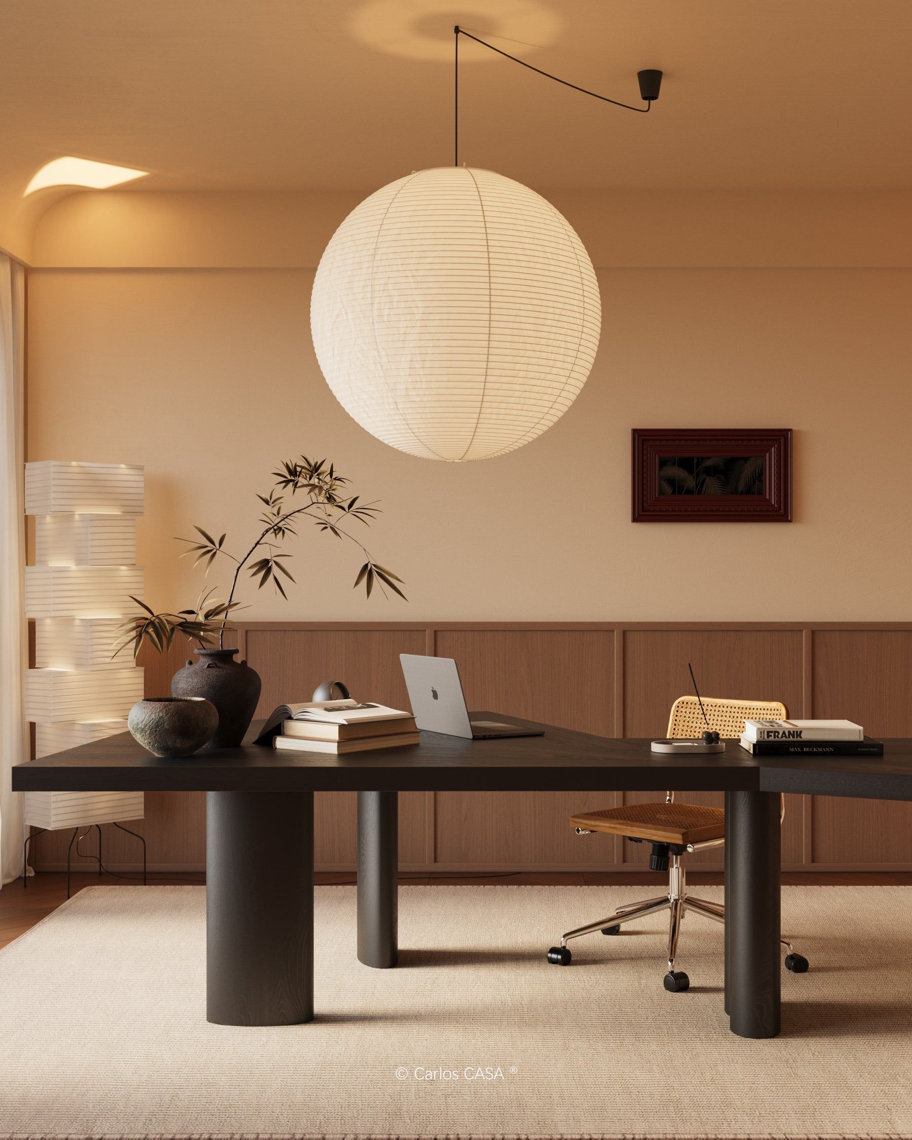 Lustra Pendant Lamp Paper for Living Room - Letslighting
