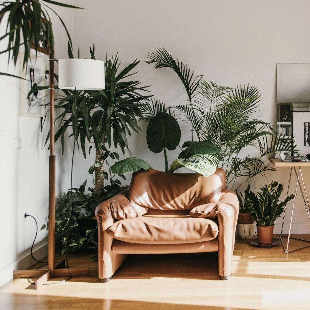 Torna Wood Fabric Floor Lamp - Letslighting