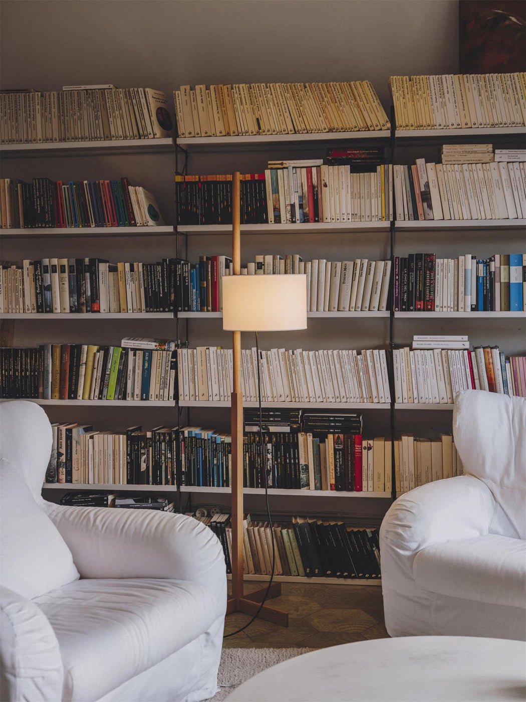 Torna Wood Fabric Floor Lamp - Letslighting