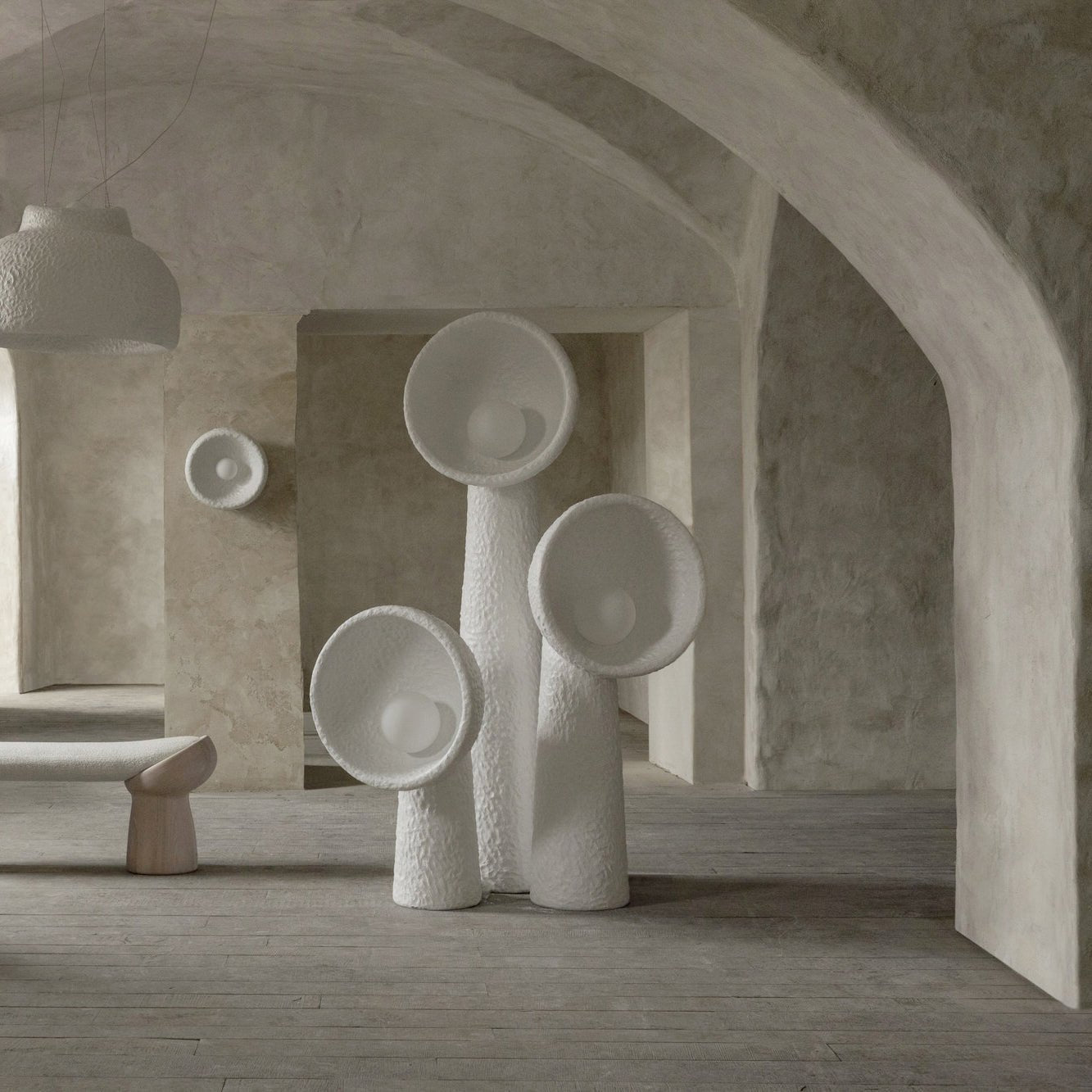 Ernionis Textured Ceramic Floor Lamp - Letslighting