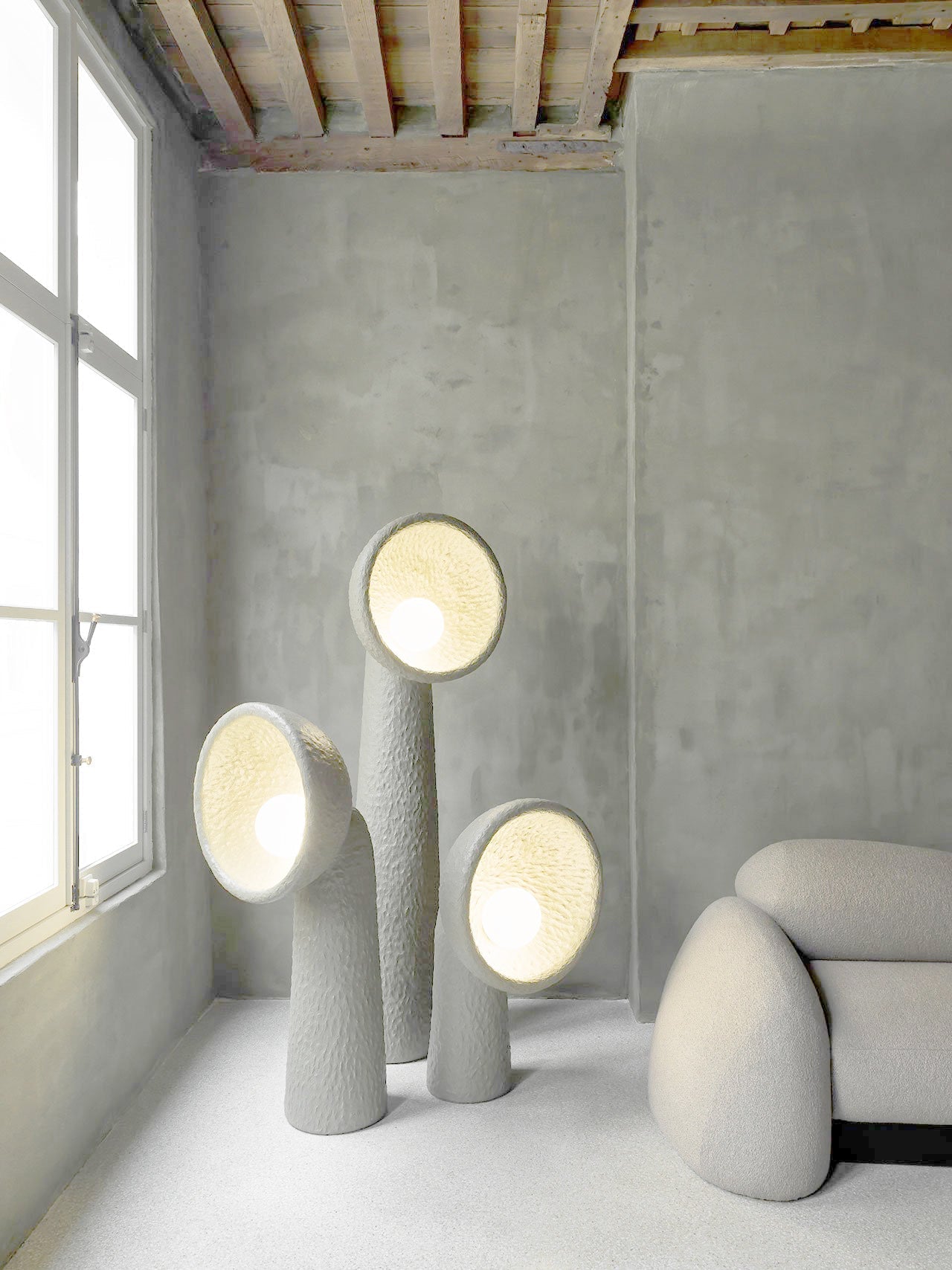 Ernionis Textured Ceramic Floor Lamp - Letslighting
