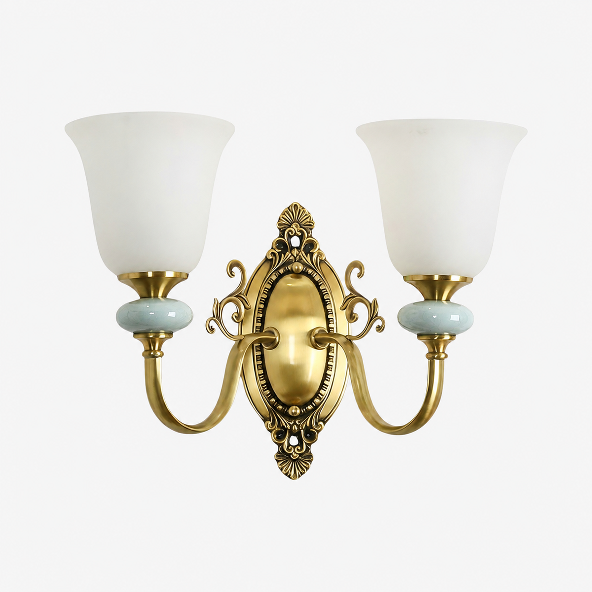 Lodge Wall Lamp Ceramic&Fabric&Metal