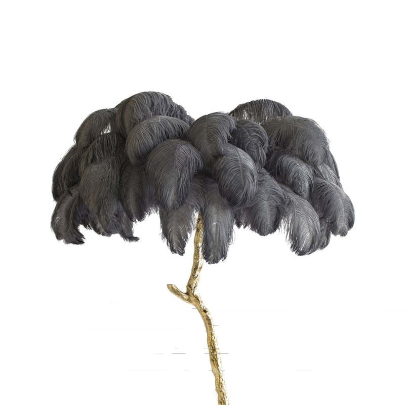 O'Moore Nordic Luxury Unique Ostrich Feather Floor Lamp/Table Lamp - Letslighting